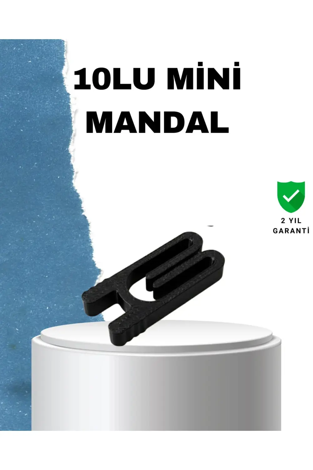 Tekrar Kullanılabilir Poşet Mandalı Siyah 10 Adet