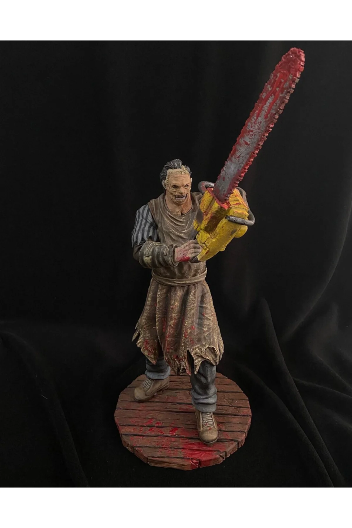 Teksas Katliamı Leatherface Figür Deri Surat Figürü 25CM Büyük Boy