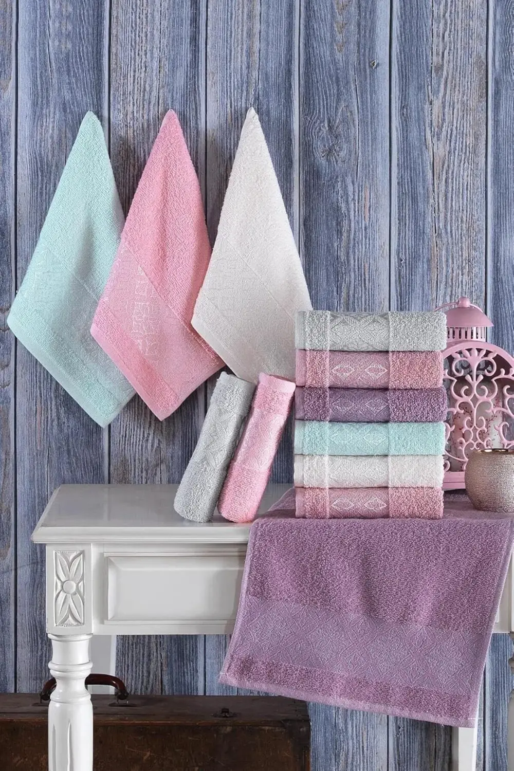 Tekstil | 12'li 30x50 Cm El Ve Yüz Havlu Seti | Mutfak Havlusu Re