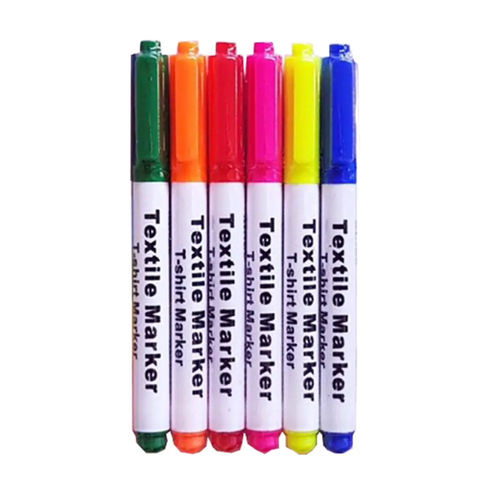 Tekstil Kalemi, T shirt Kalemi Kumaş Boyası 6 Renk