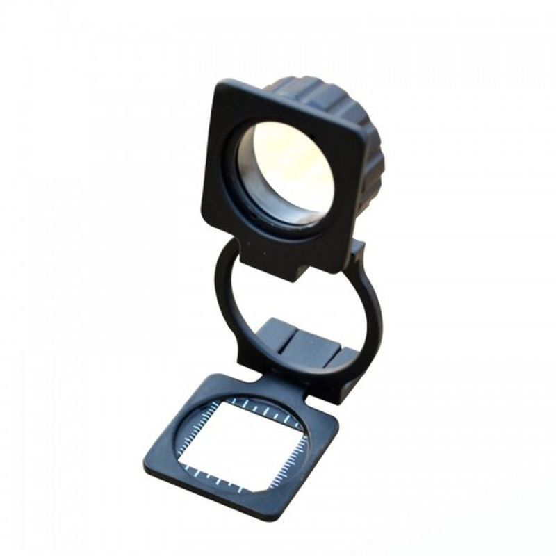 Tekstilciler Için  Kumaş Kontrolü Büyüteç Katlanan Metal 15X Büyü