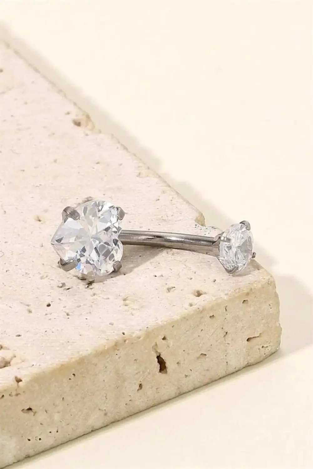 Tektaş Kalp Göbek Piercing | Cerrahi Çelik