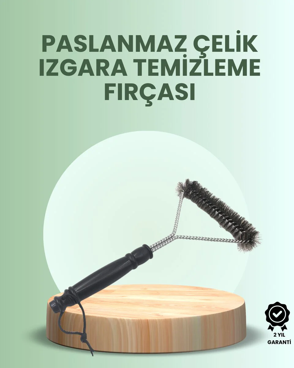 Tel Izgara Temizleyici Fırça - Paslanmaz Çelik Yapı ile Hijyenik Pişleme Alanları