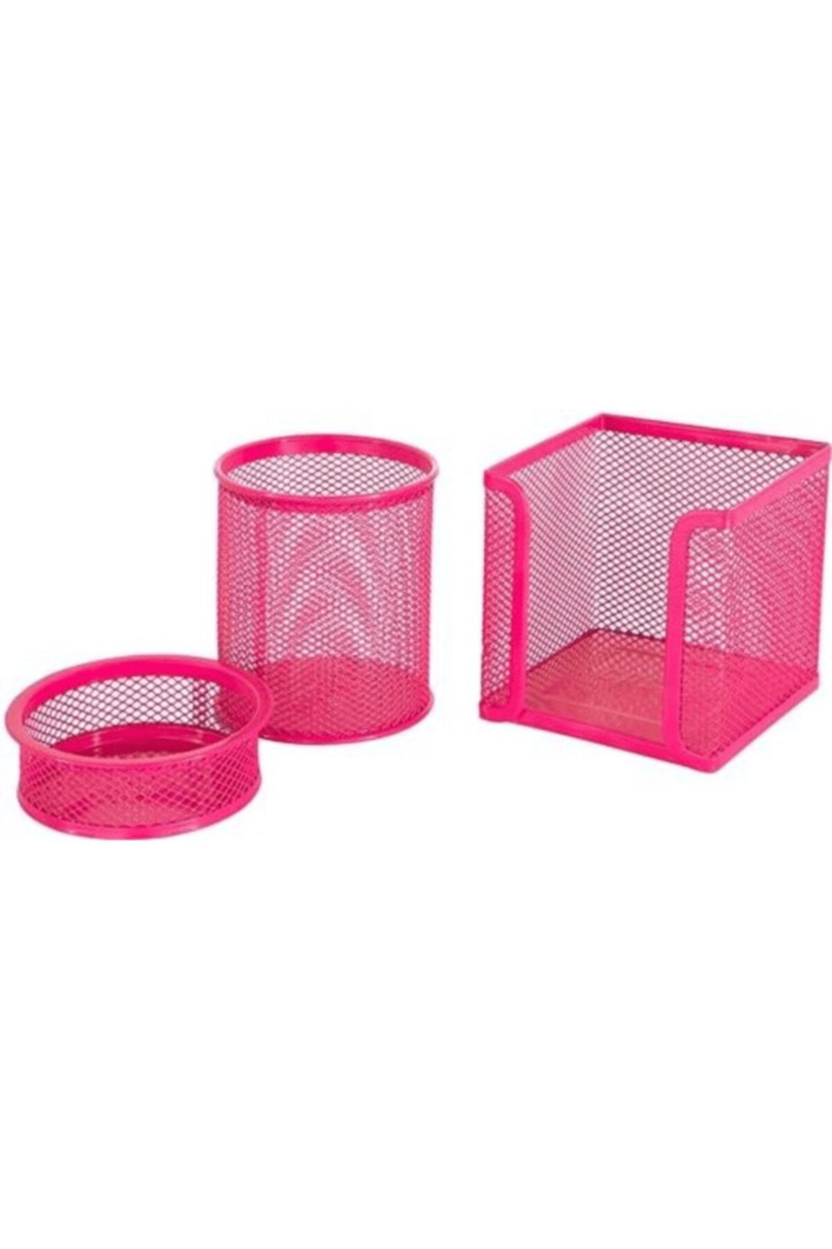 Cassa Tel Kalemlik Ataşlık & Kağıtlık Pembe 8915 Fx