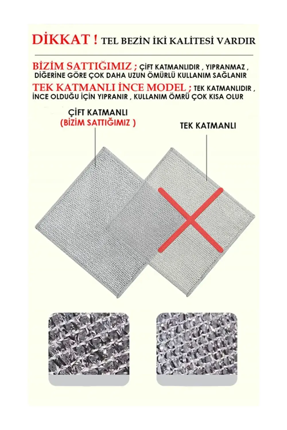 TEL TEMİZLİK BEZİ - 2 ADET