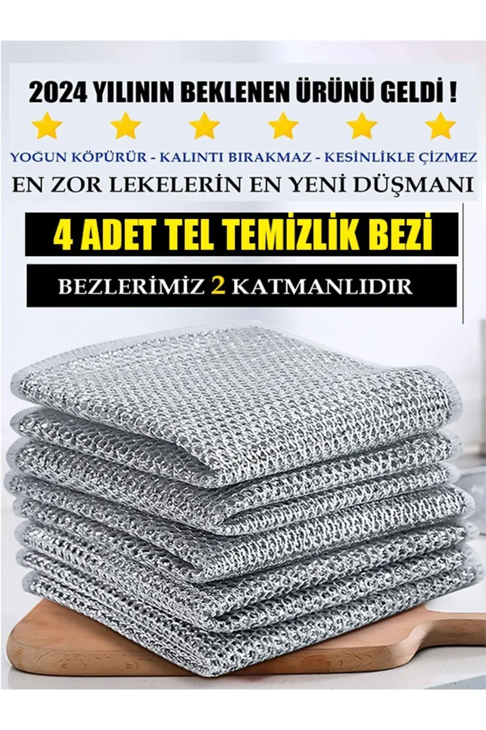 TEL TEMİZLİK BEZİ - 4 ADET