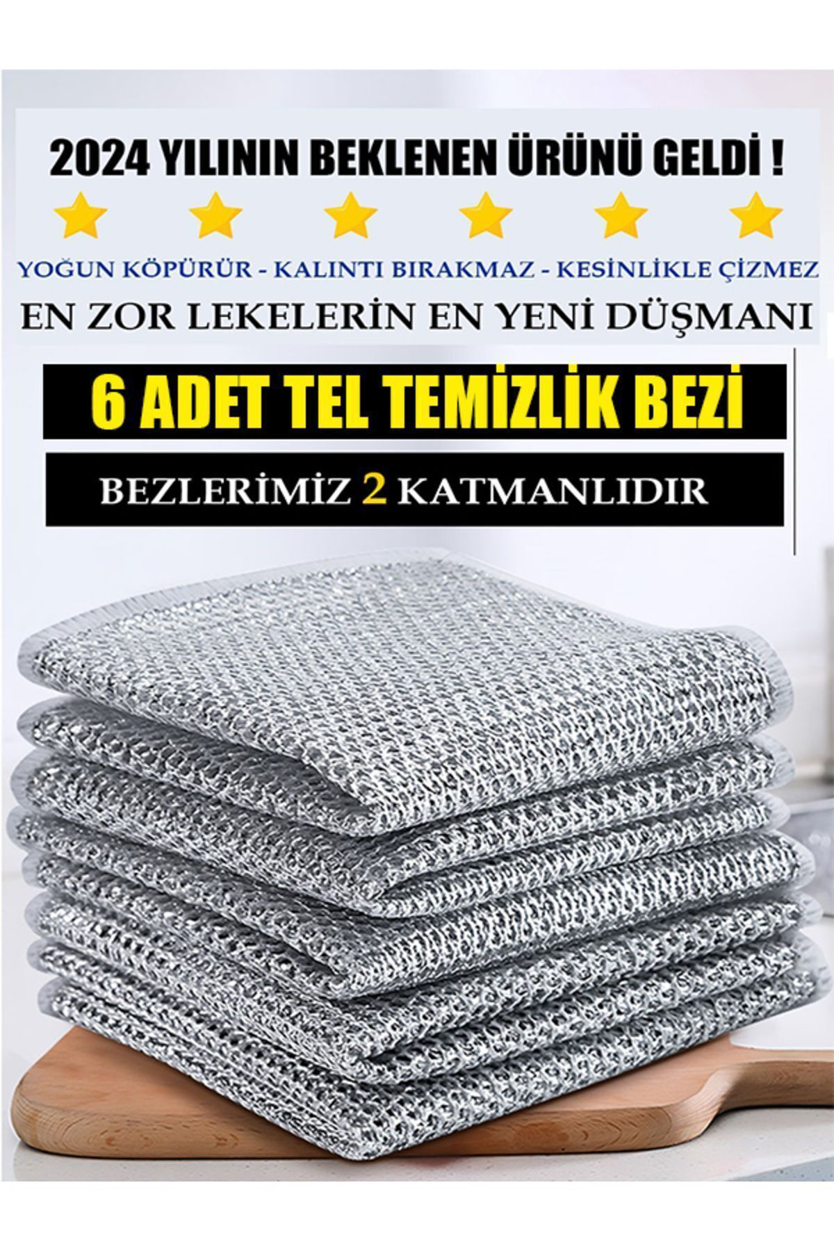 TEL TEMİZLİK BEZİ - 6 ADET