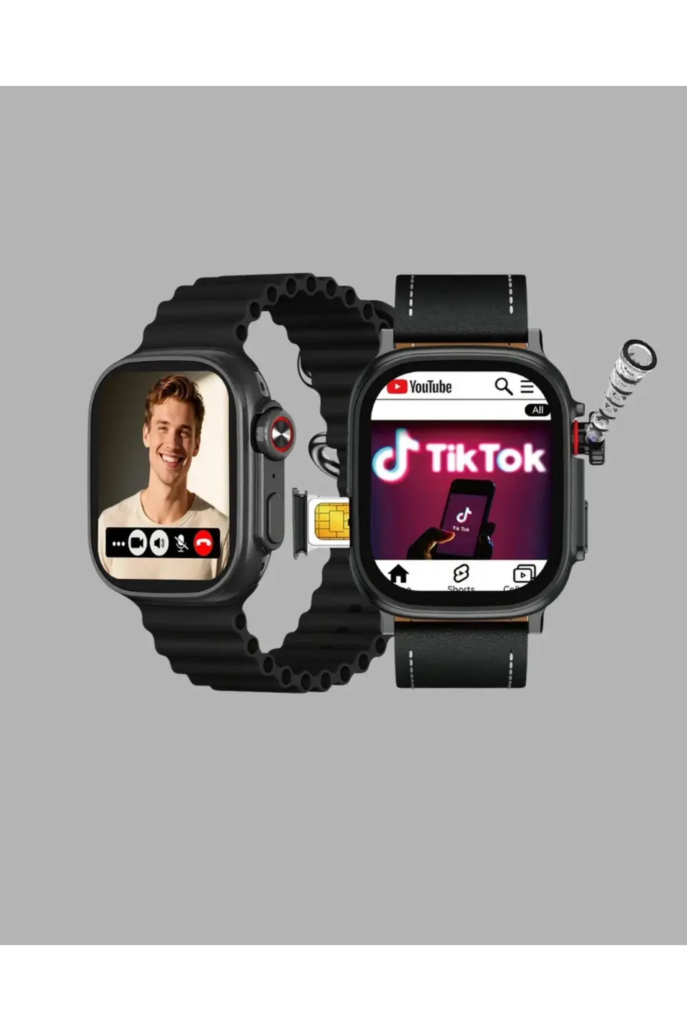 Telefon Bağımsız SIM Kartlı Akıllı Saat Nabız Ölçerli