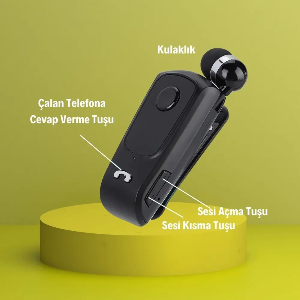 Telefon Bağlantılı Makaralı Kulaklıklı Bluetooth Kulaklık (4741)