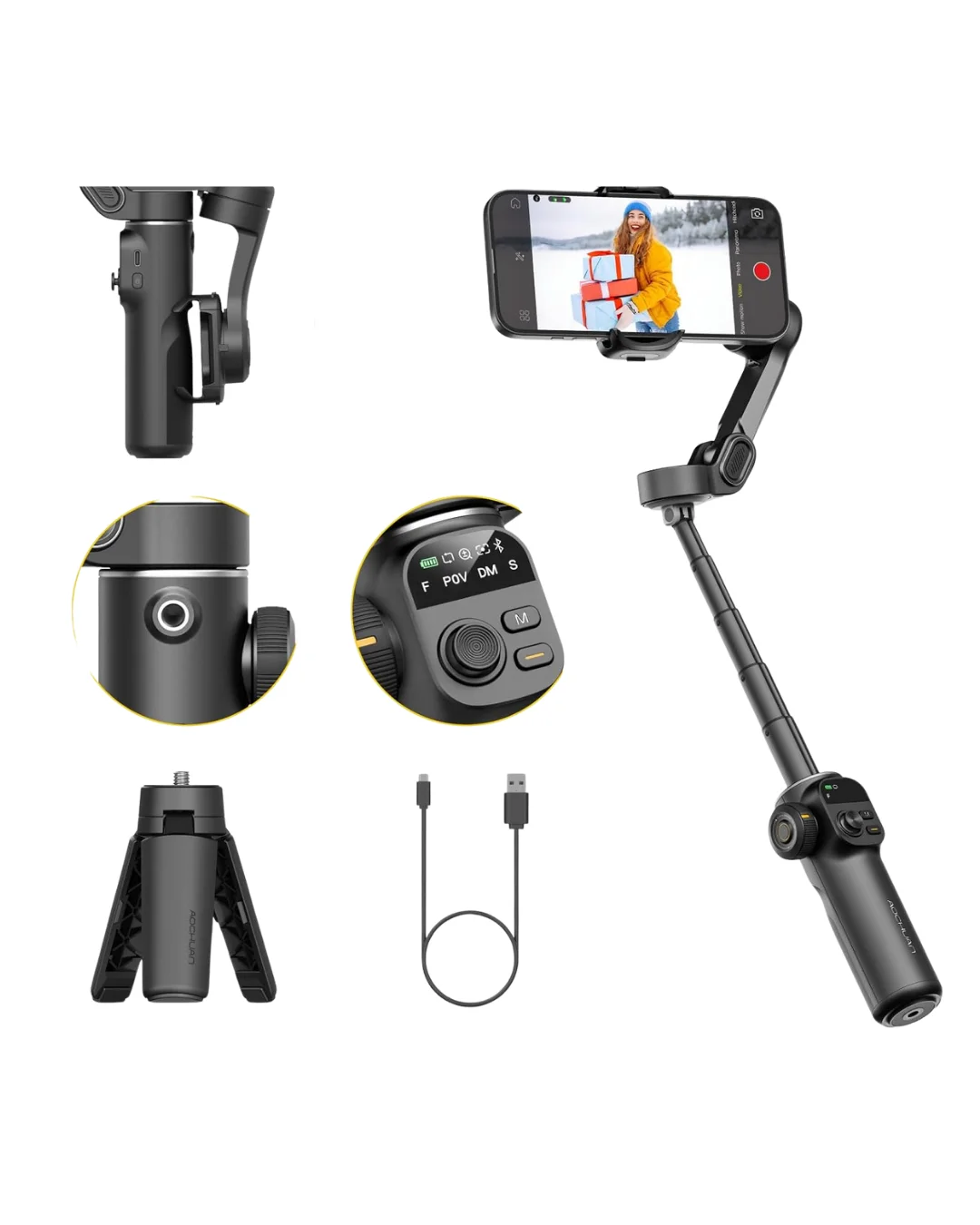 Telefon Gimbal Stabilizer Video Sabitleyici Vlog Çekim Aparatı