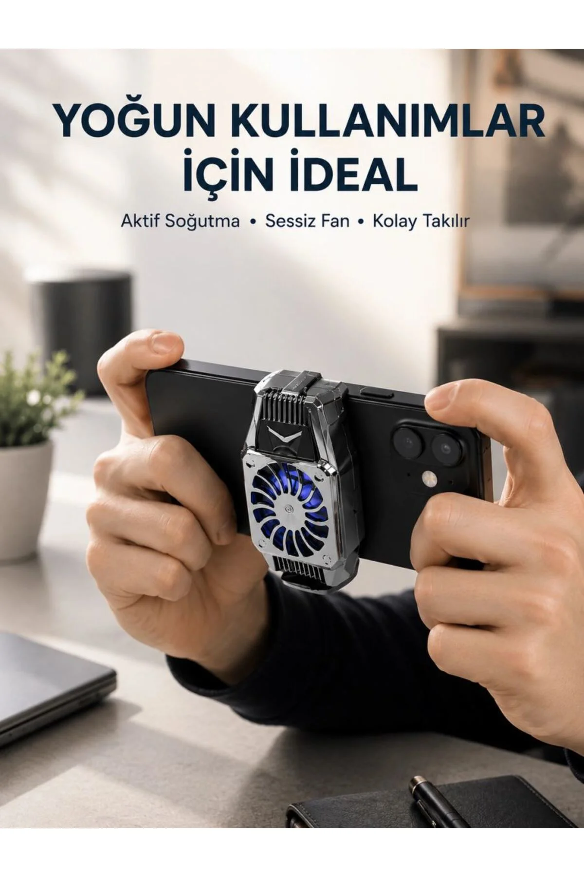 Telefon Isınmasını Azaltan Aktif Fanlı Soğutucu Sistemi