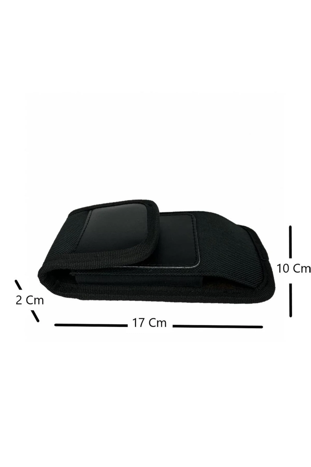 Telefon Kılıfı Plus 610D Bel Kemeri Çantası 6-7 İnç Siyah
