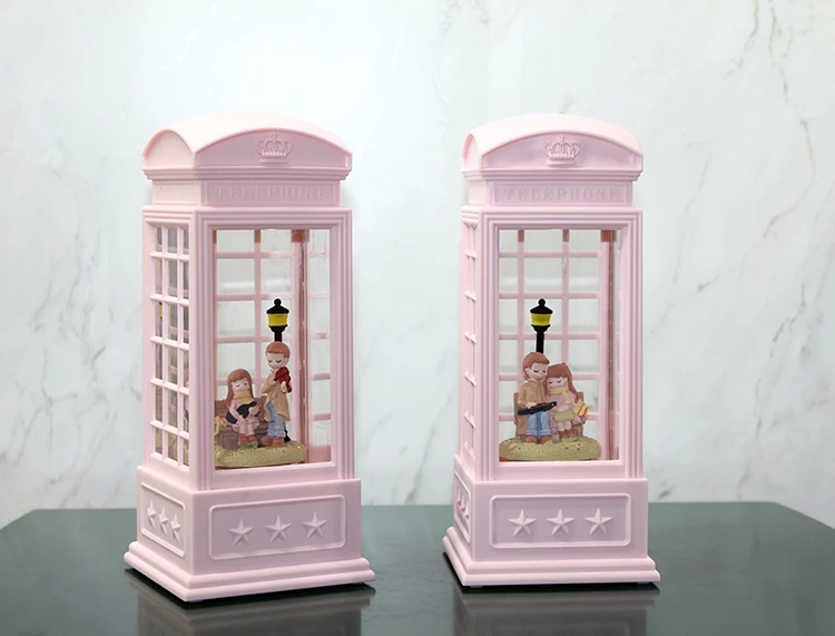 Just Cheap Store Telefon Kulübeli Kiş Masali İşikli Müzikli Kar Küresi Alk3409