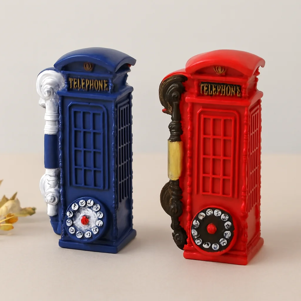 Telefon Kulübesi Dekoratif Reçine Kumbara - Vintage 20x6x6 cm Fiyatı, Yorumları ve Özellikleri