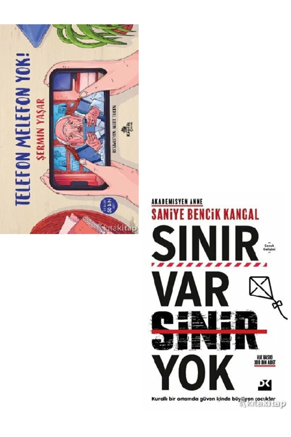 Telefon Melefon Yok  Sınır Var Sinir Yok Şermin Yaşar 2 KİTAP