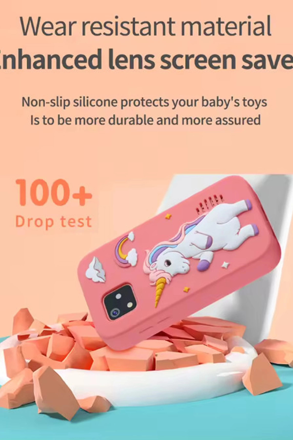 Ynt İthalat Telefon Modelli Çocuk Dijital Fotoğraf Makinası Çift Kameralı Dok