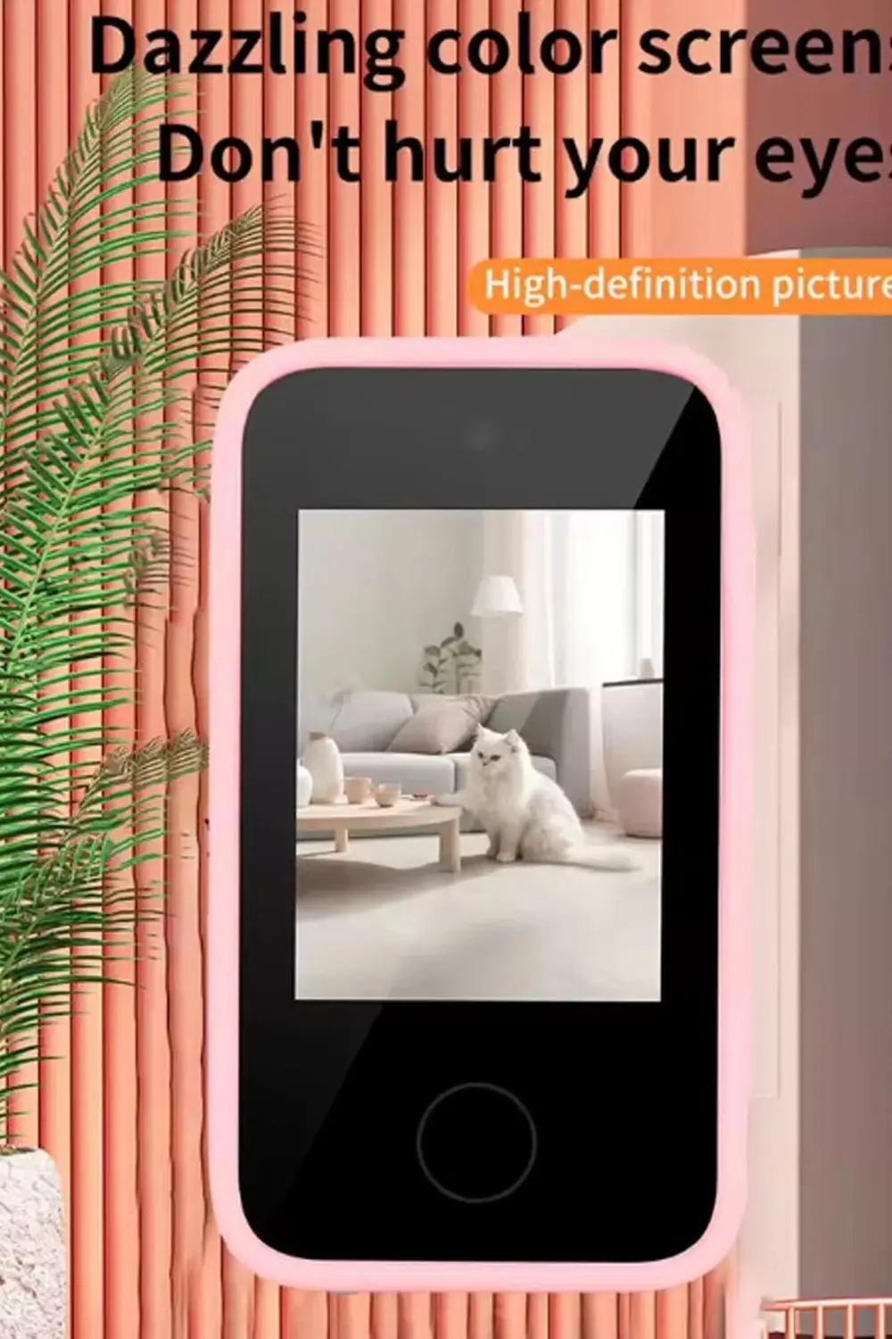 Telefon Modelli Çocuk Dijital Fotoğraf Makinası Çift Kameralı Dok