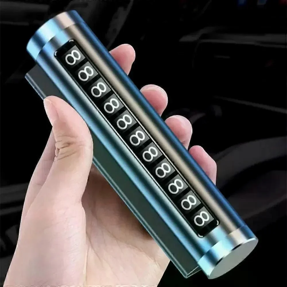 Telefon Numarası Plaka Silindiri Ayarı Renkli Metal Alüminyum Araba Geçici Park Kartı Evrensel Moda Oto Aksesuarları Fiyatı, Yorumları ve Özellikleri