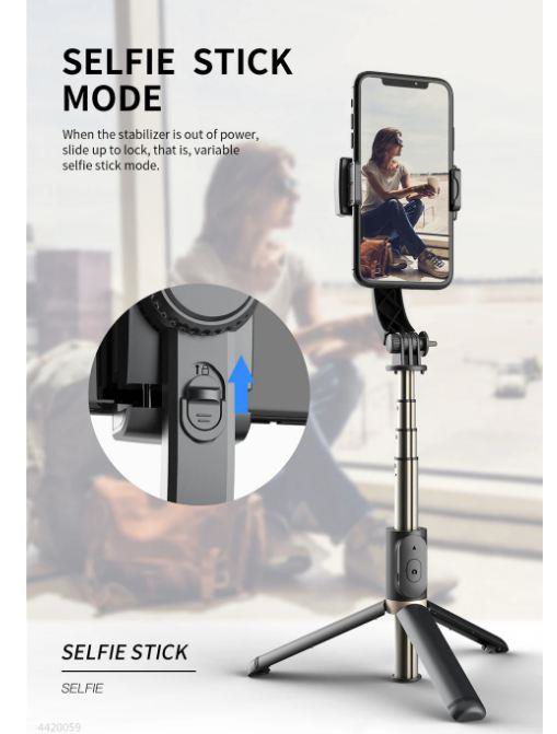 Telefon Sabitleyici Gimbal Deklanşör İos Android Destekli