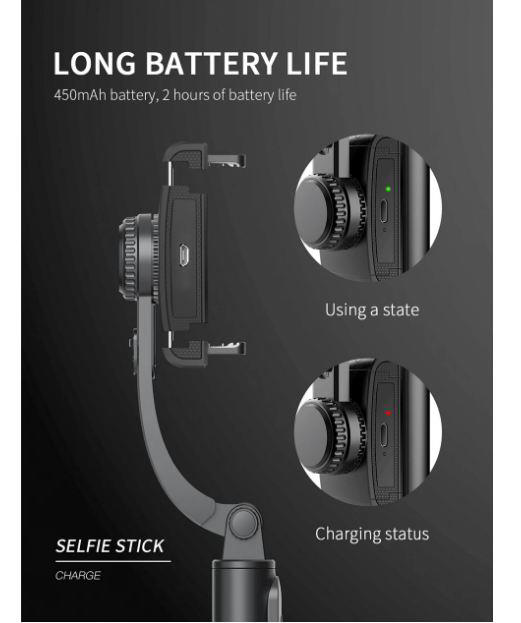 Telefon Sabitleyici Gimbal Deklanşör İos Android Destekli