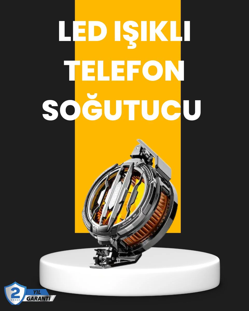 Telefon Soğutma Aksesuarı - Hafif, Dayanıklı ve RGB Işıklı Soğutucu
