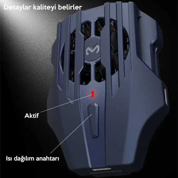Telefon Soğutucu Fanı – iPhone Lightning USB-C 7500 RPM 5V