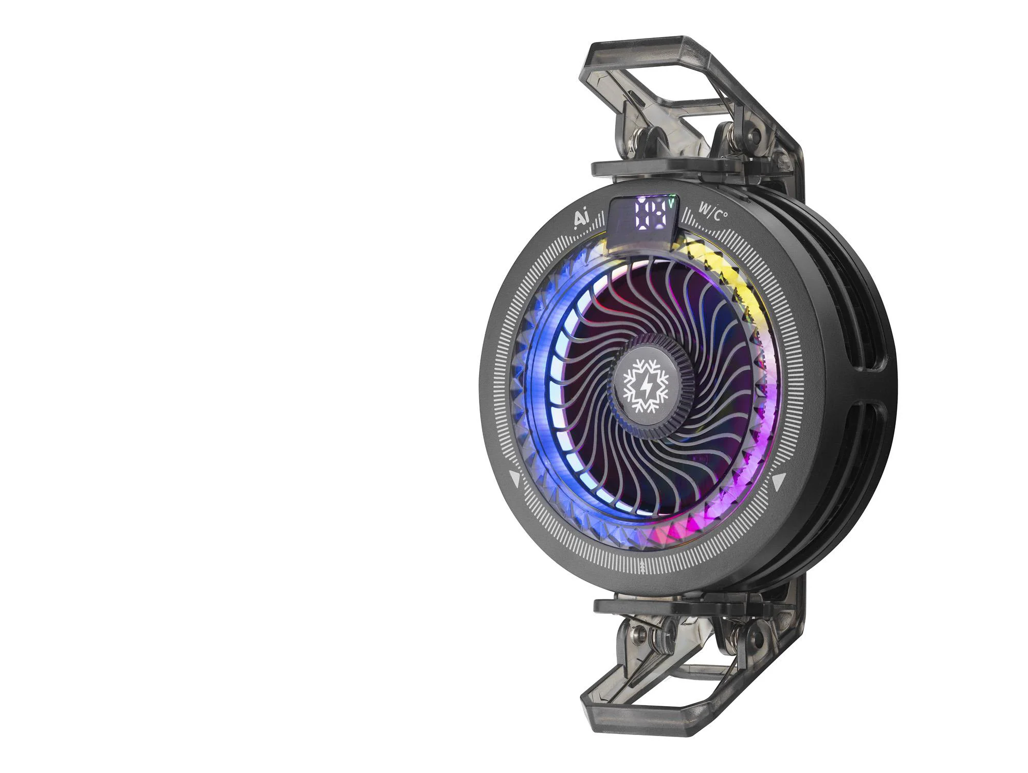 Telefon Soğutucu Fan Rgb Isı Göstergeli Siyah TH25PRO Telefon Soğutucu Fan Rgb Isı Göstergeli Siyah TH25PRO