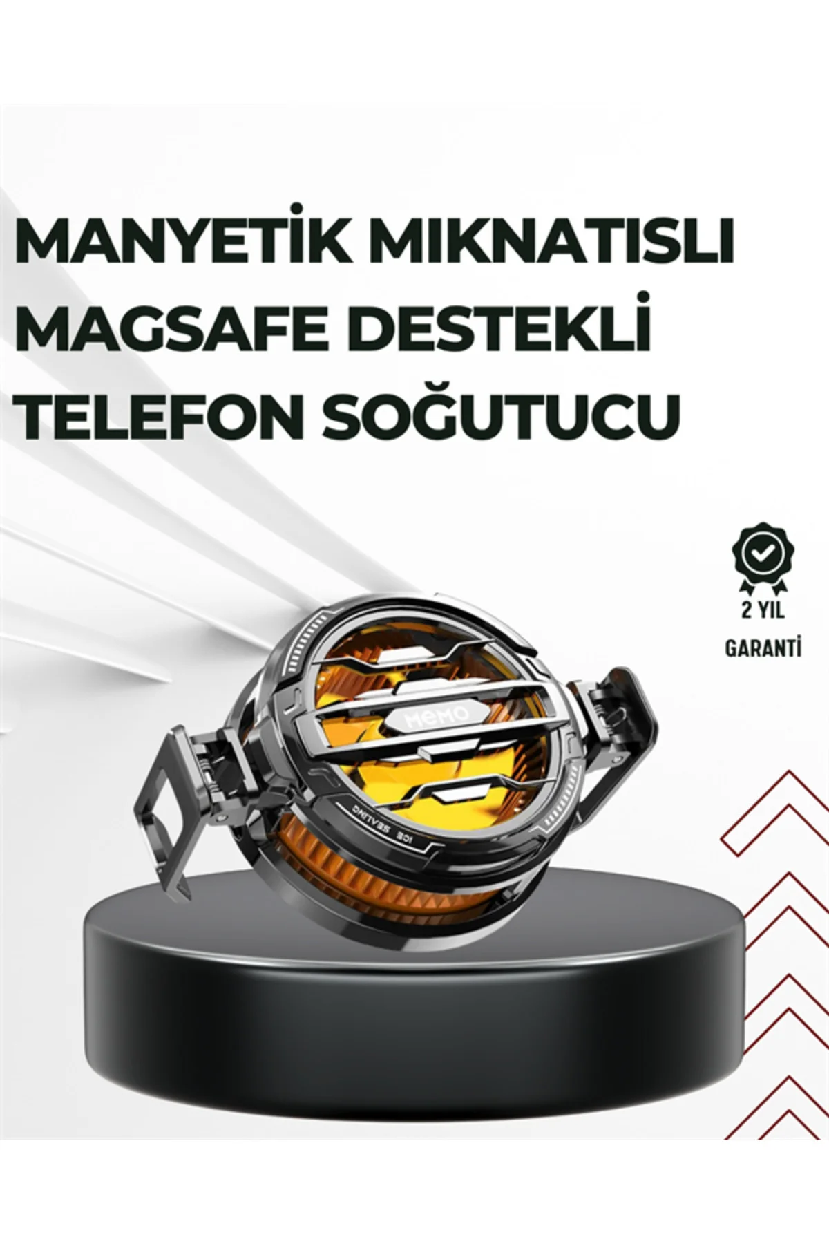 Telefon Soğutucu | LED Işık Efektli | Power Aparatlı | Sessiz ve 