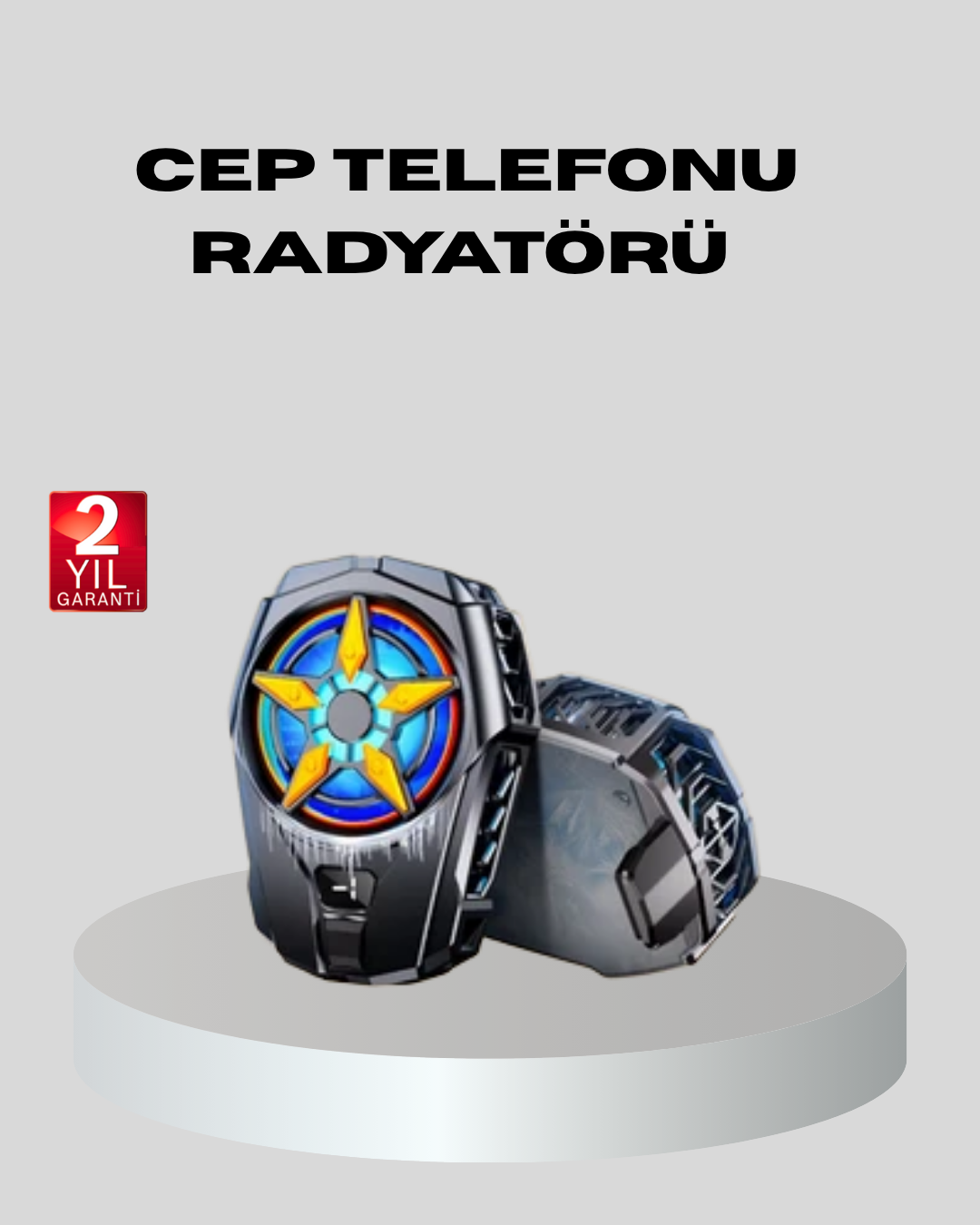 Telefon Soğutucu Radyatör Type-C Bağlantılı 2 Kademeli Dijital Ko