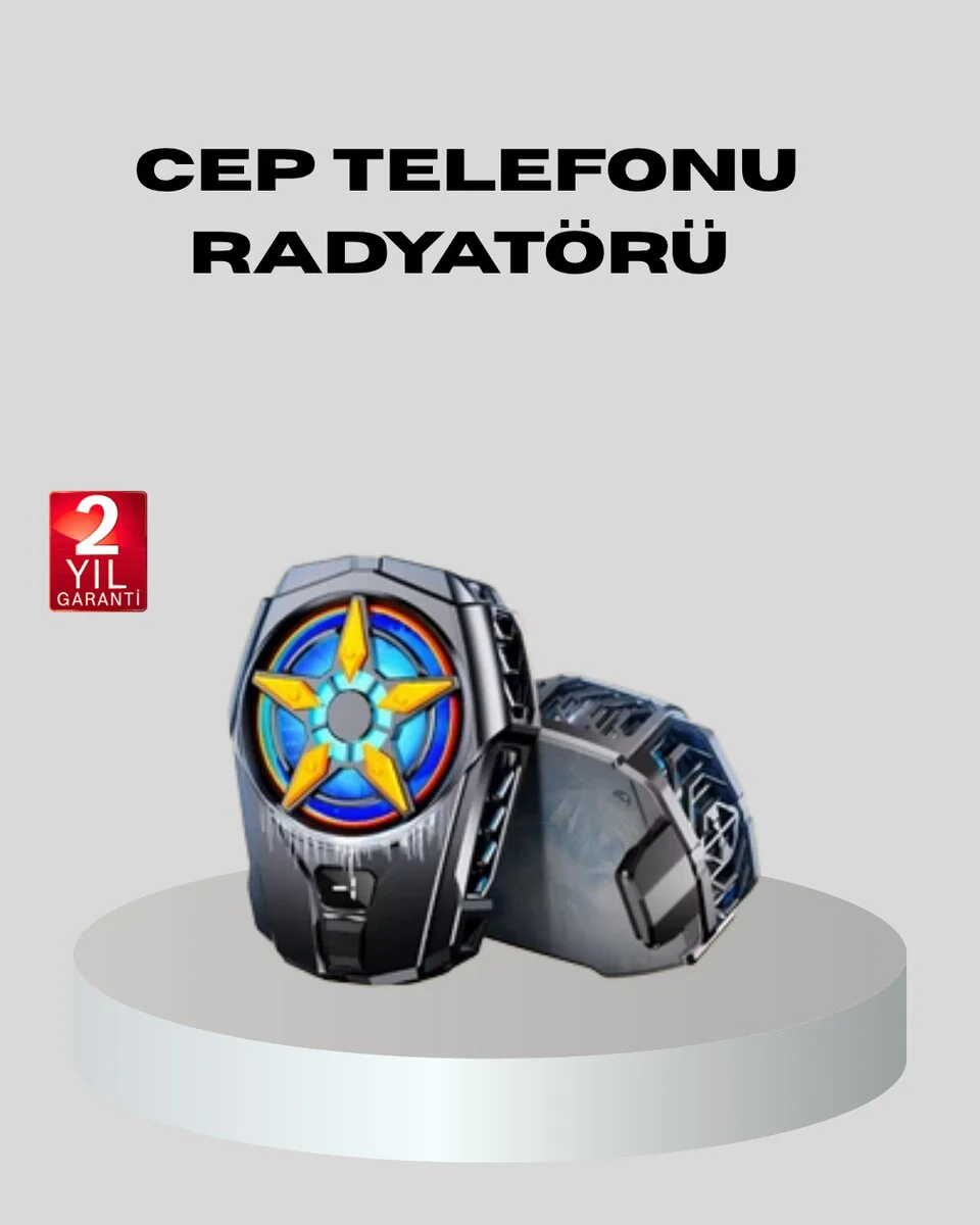 Telefon Soğutucu Radyatör Type-C Bağlantılı 2 Kademeli Dijital Kontrollü - Yarı İletken Teknolojili
