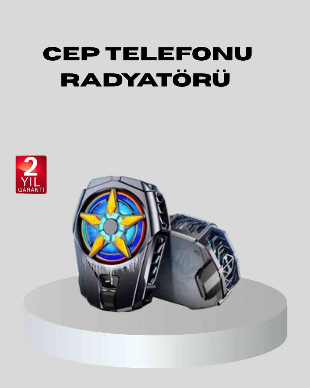 Telefon Soğutucu Radyatör Type-c Bağlantılı 2 Kademeli Dijital Ko