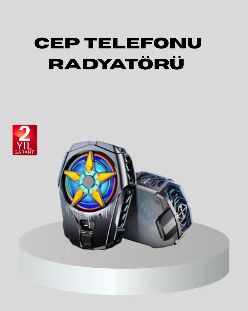 Telefon Soğutucu Radyatör Type-C Bağlantılı 2 Kademeli Dijital Ko