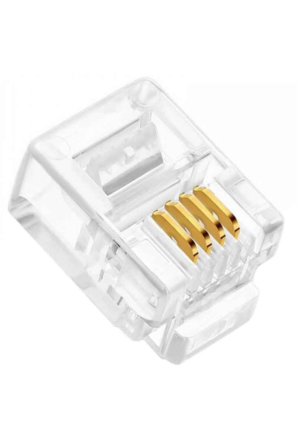 Ok Aksesuar Telefon Soketi Rj11 6P/4C (100Lük Paket)  Go50602084070