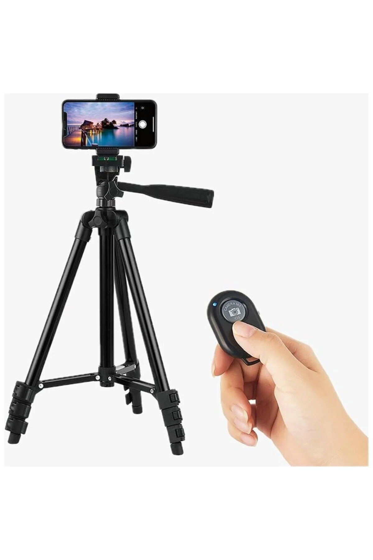 Telefon Tripodu 35-102 CM. Profesyonel Fotoğraf Video Çekim Tripodu Telefon Tutucu, Ayarlanabilir