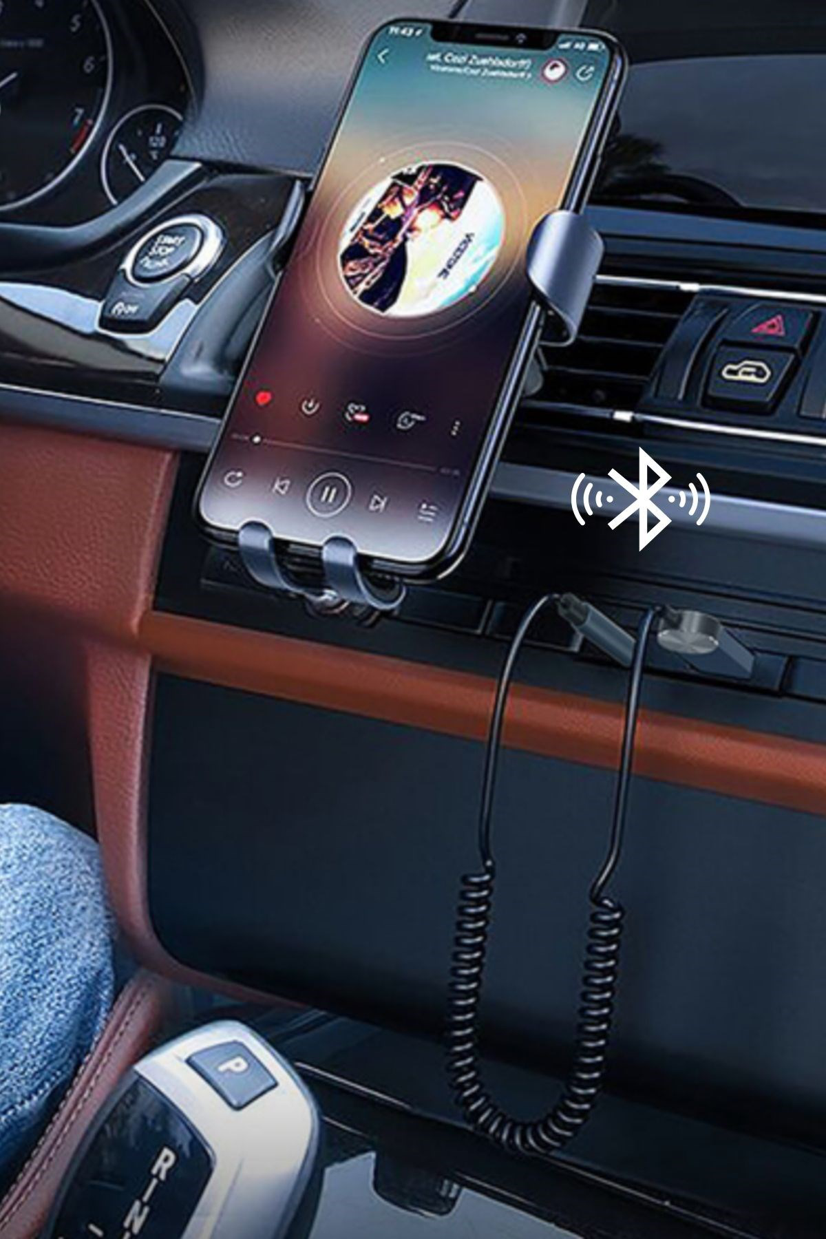 telefon tutucu araç içi telefon Araba için Bluetooth Aux Alıcısı 