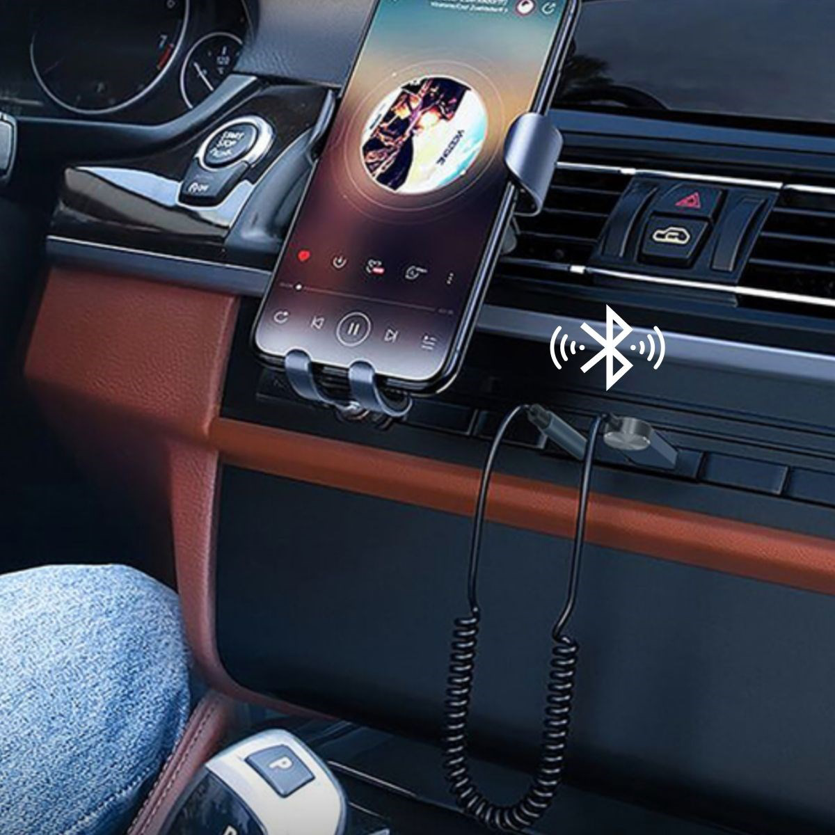 telefon tutucu araç içi telefon Araba için Bluetooth Aux Alıcısı 