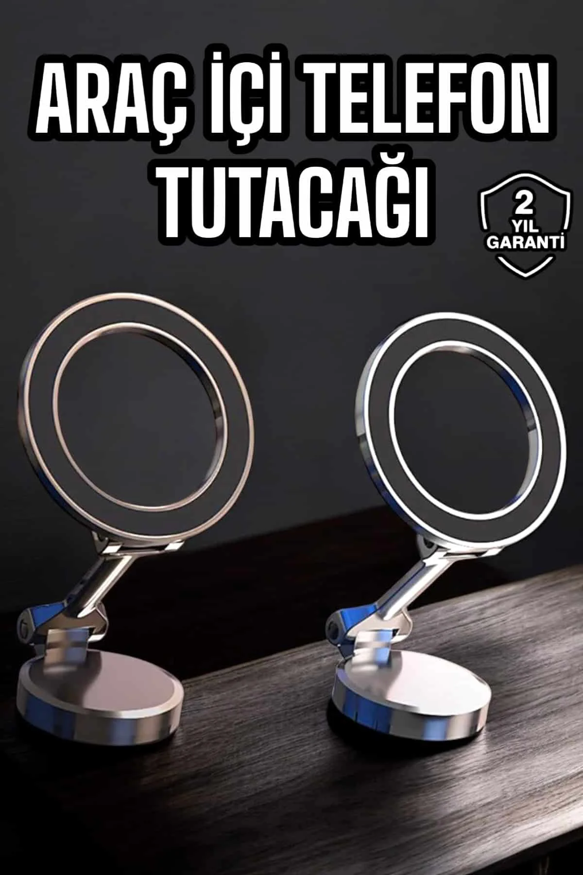 Telefon Tutucu Tüm Arabalara Uyumlu Araç İçi Katlanabilir Manyeti