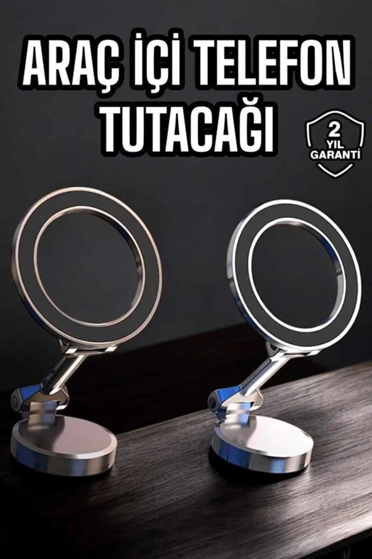 Telefon Tutucu Tüm Arabalara Uyumlu Araç İçi Katlanabilir Manyeti