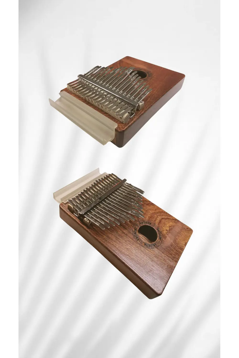 Telefon Tutuculu 17 Tuşlu Maun Kalimba + Çekiç Ve Kılıf + Kalimba