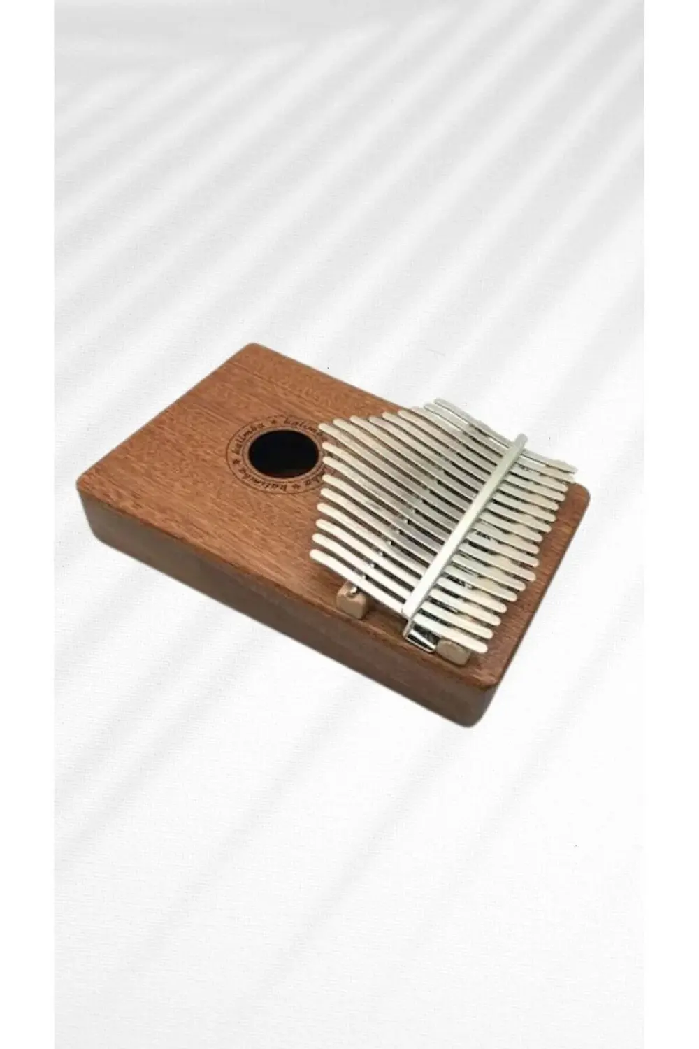 Telefon Tutuculu 17 Tuşlu Maun Kalimba + Çekiç Ve Kılıf + Kalimba