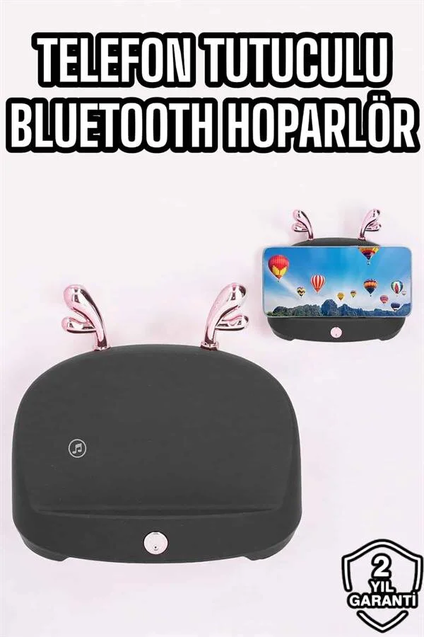 Telefon Tutuculu Akıllı Hoparlör - Bluetooth'suz Yüksek Ses ve Stereo Ses