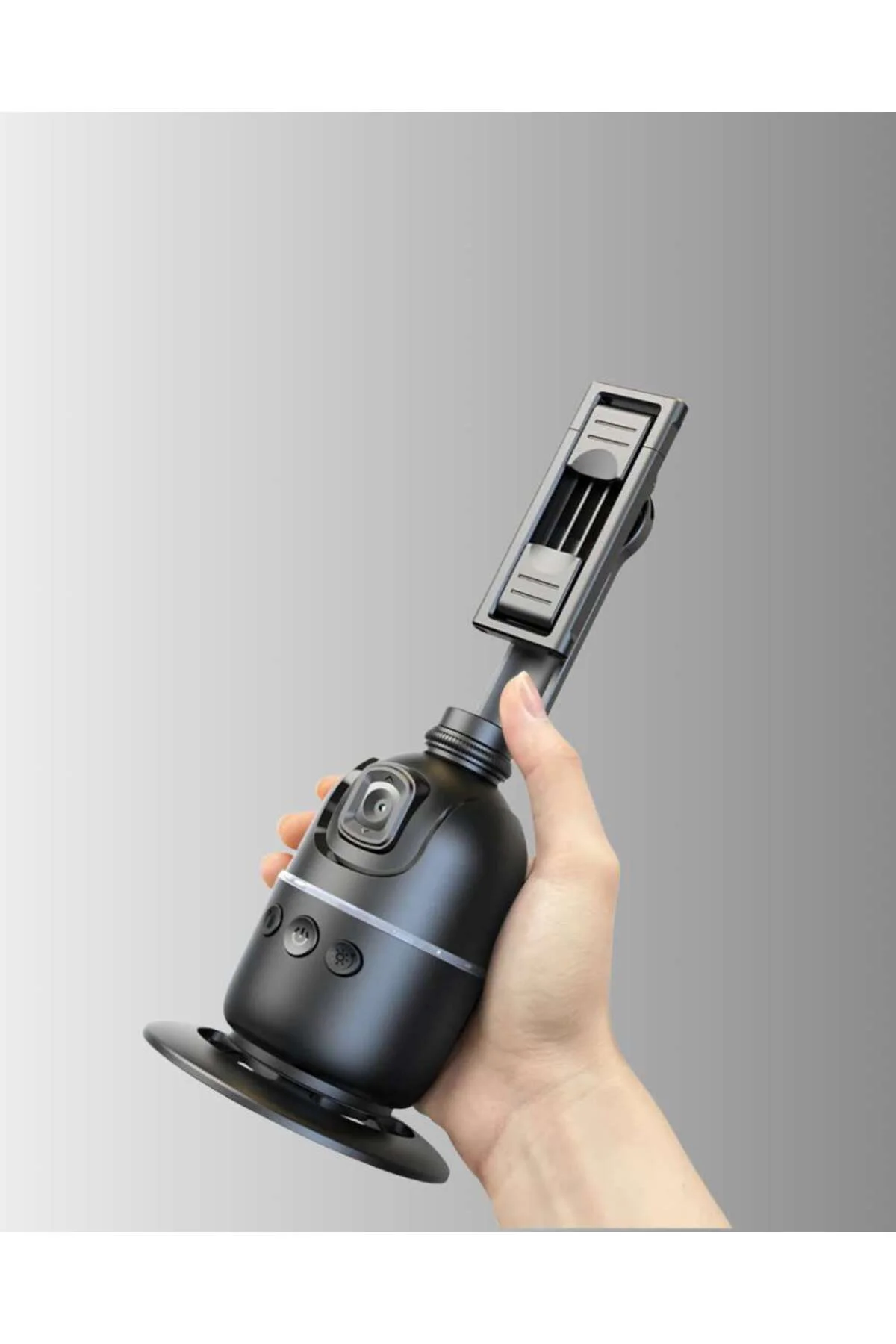 Telefon ve Kamera Uyumlu 360° Otomatik Takipli Akıllı Masa Tripodu Yeni Nesil - Görsel 3