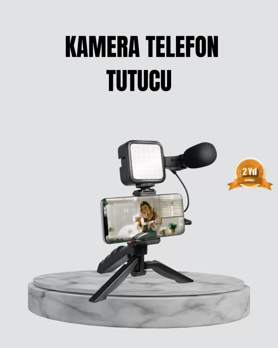 Telefon Video Çekim Kiti LED Aydınlatma Mikrofon Tripodlu Tam Set - Lisinya Fiyatı, Yorumları ve Özellikleri