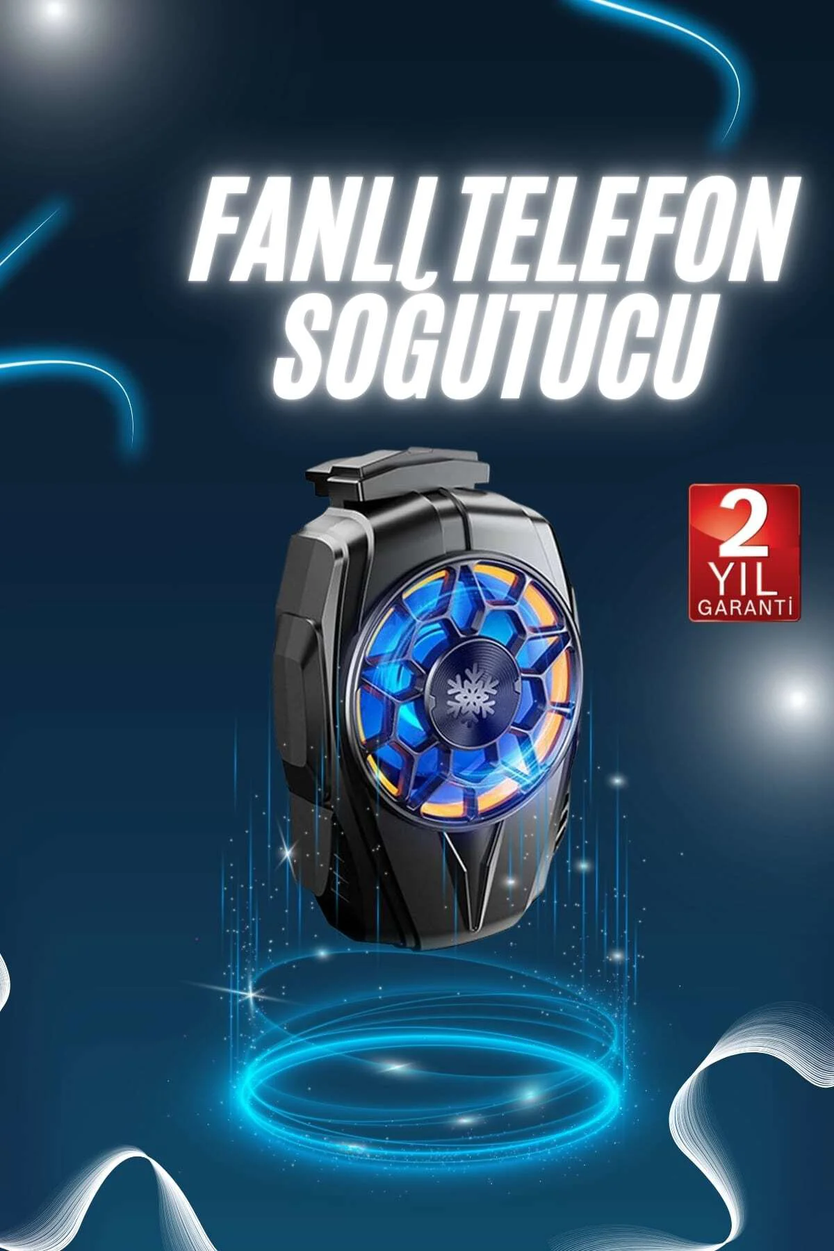 Telefonu Soğutma Fanı Radyatör Mobil Cihazlara Uyumlu Soğutucu