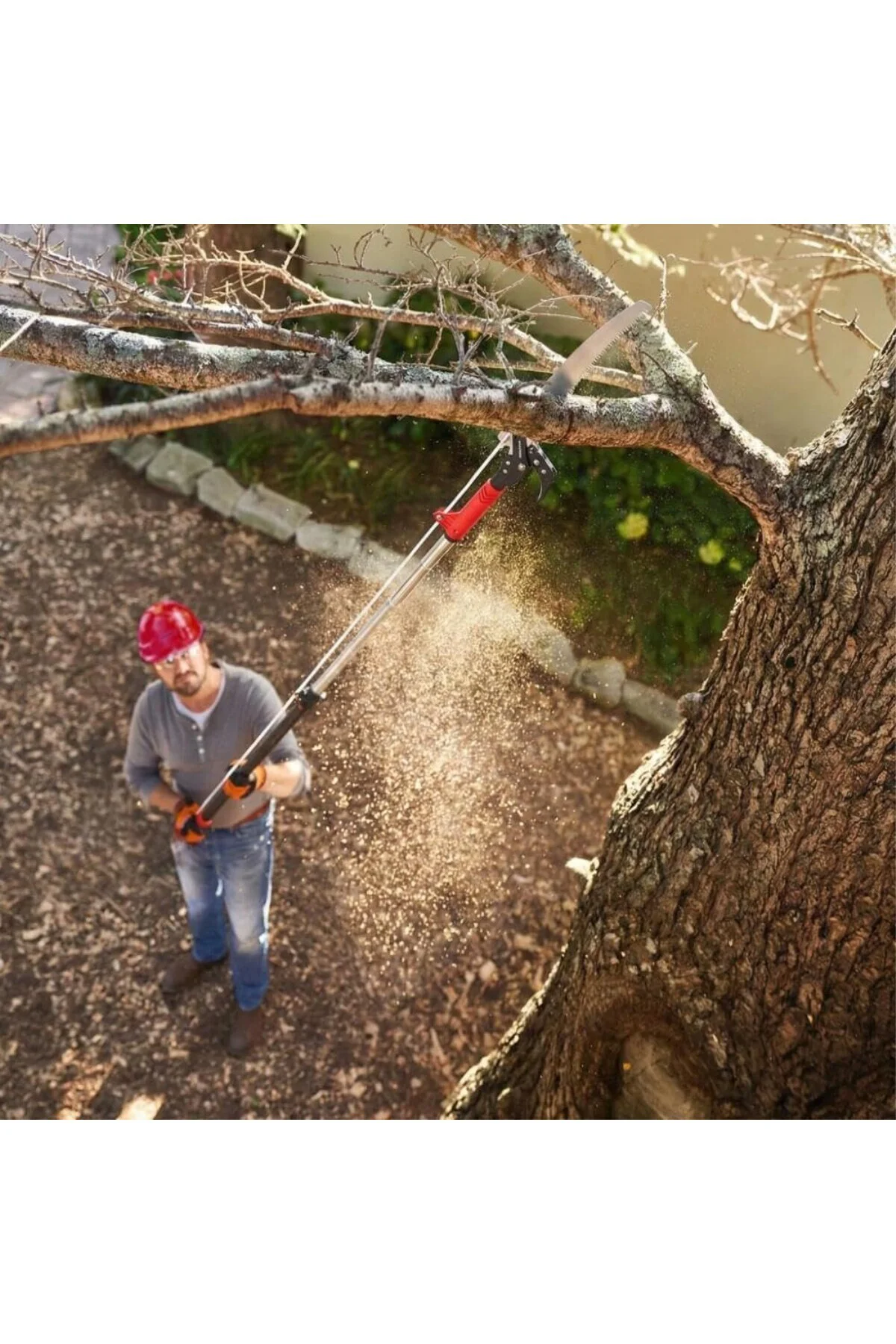 Teleskobik Dal Budama Testeresi ve Makas Seti, 2 in 1, 170-273cm 