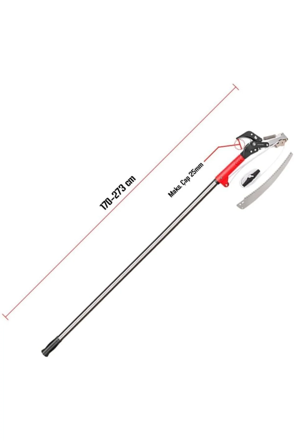 Teleskobik Dal Budama Testeresi ve Makas Seti, 2 in 1, 170-273cm 