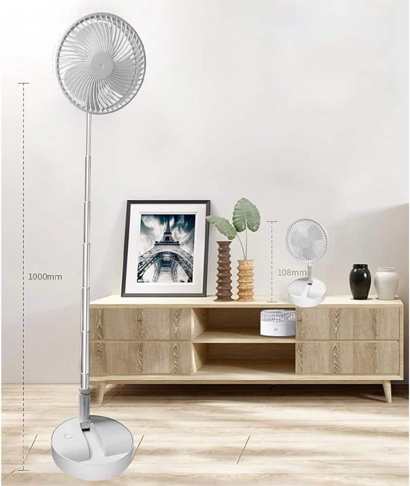 Teleskopik Fan Vantilatör 4 Modlu Şarjlı Katlanabilir Yükseltileb