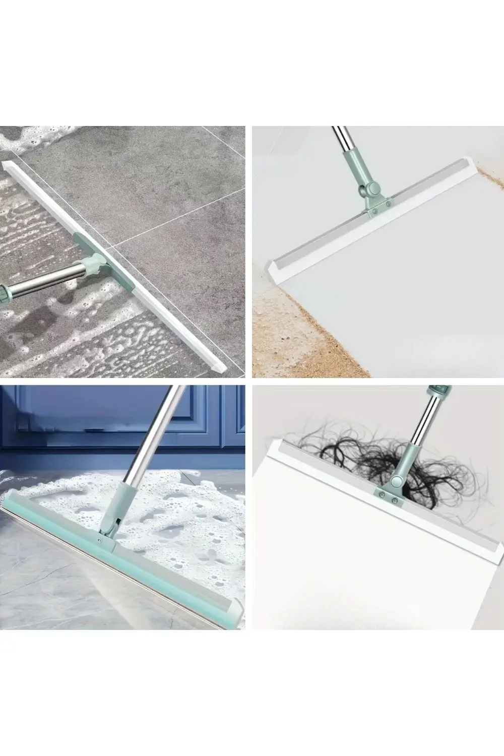 ® Teleskopik Oynar Başlıklı Cam,Zemin Silme Aparatı Çekçek