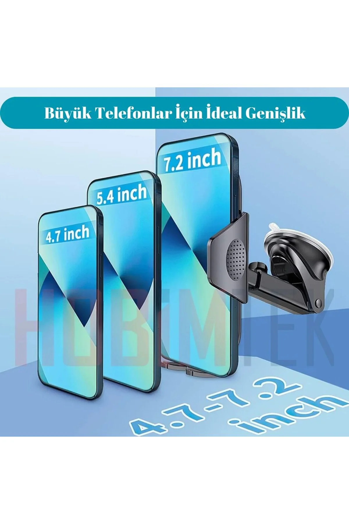 Teleskopik Vantuzlu Araç Içi Telefon Tutucu Ha-a11