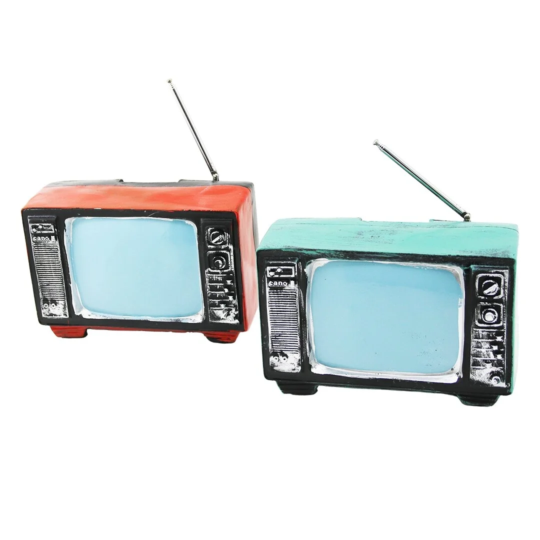 Televizon Vintage Dekoratif Biblo - Kumaraba Renkli 17x11x10.5cm Reçine Bx40 Fiyatı, Yorumları ve Özellikleri